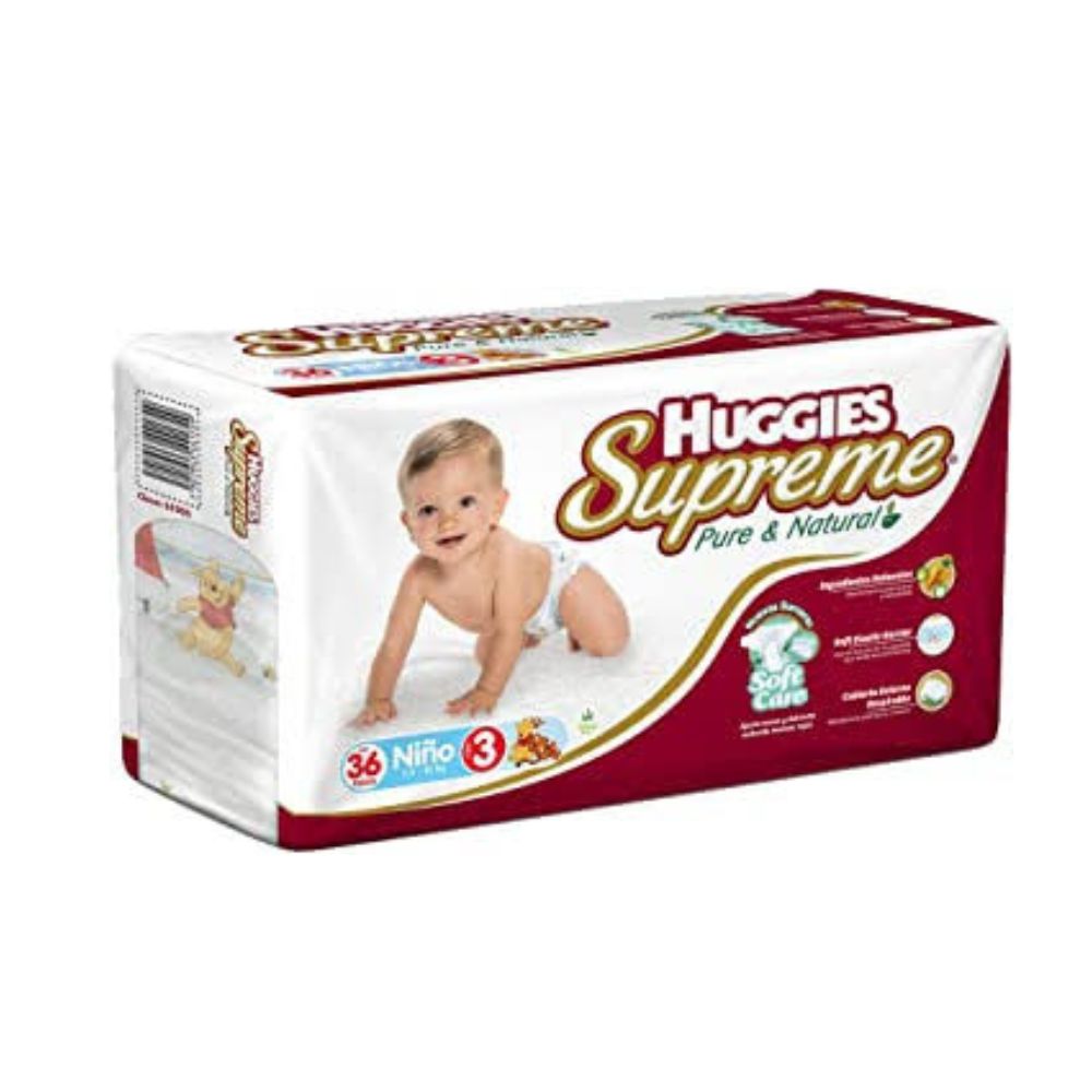 Pa¤al Huggies Supreme Con 36 Piezas Unisex Etapa 5