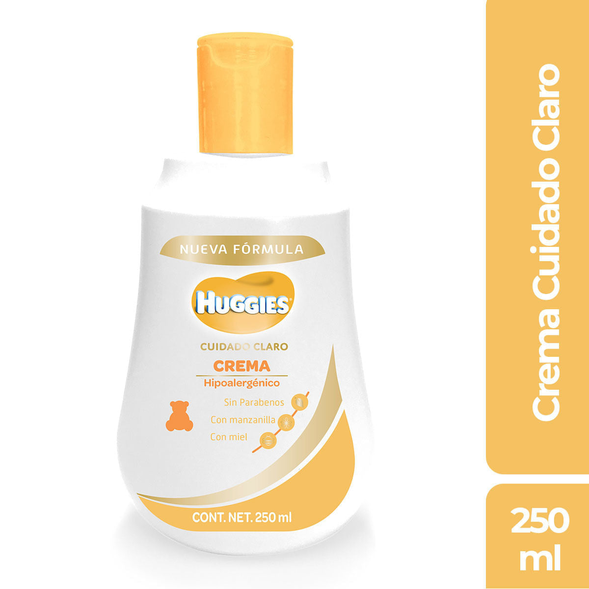 Crema Huggies Cuidado Claro 250 Ml