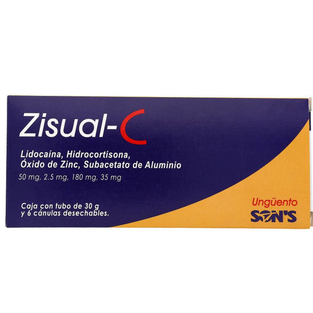 ZISUAL-C UNG 30 G CON 6 CANULAS HEMORROIDES XYLOPROCT