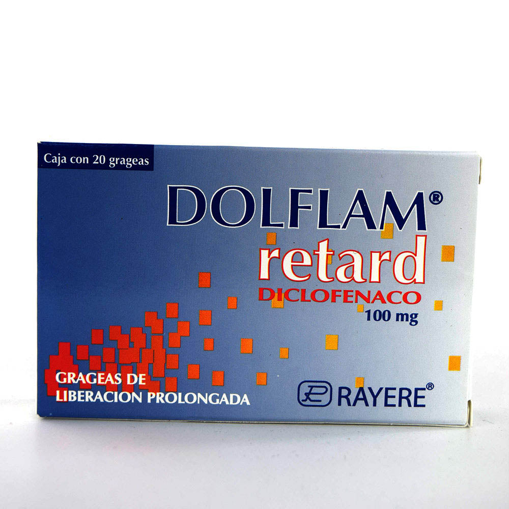 DOLFLAM RETARD (DICLOFENACO) 100 MG CON 20 TABLETAS