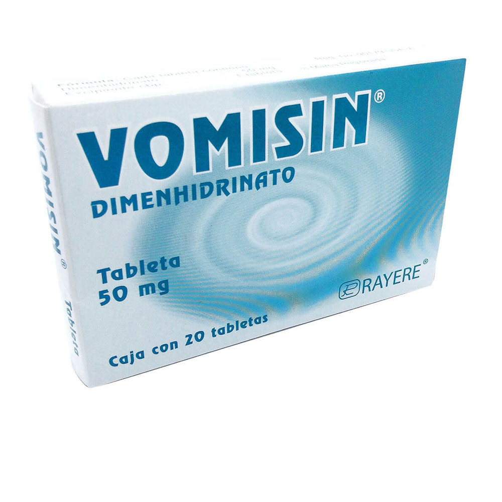 VOMISIN (DIMENHIDRINATO)50 MG CON 20 TABLETAS