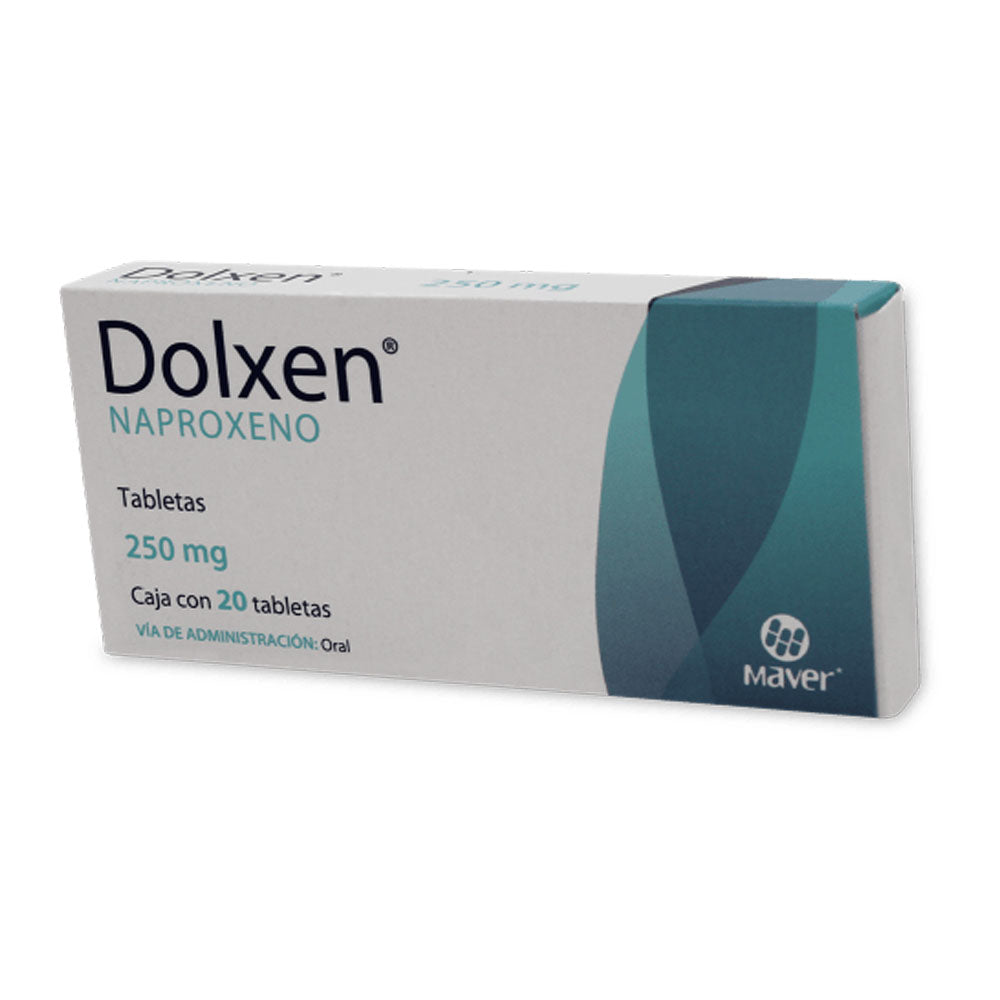 DOLXEN (NAPROXENO) 250 MG CON 20 TABLETAS