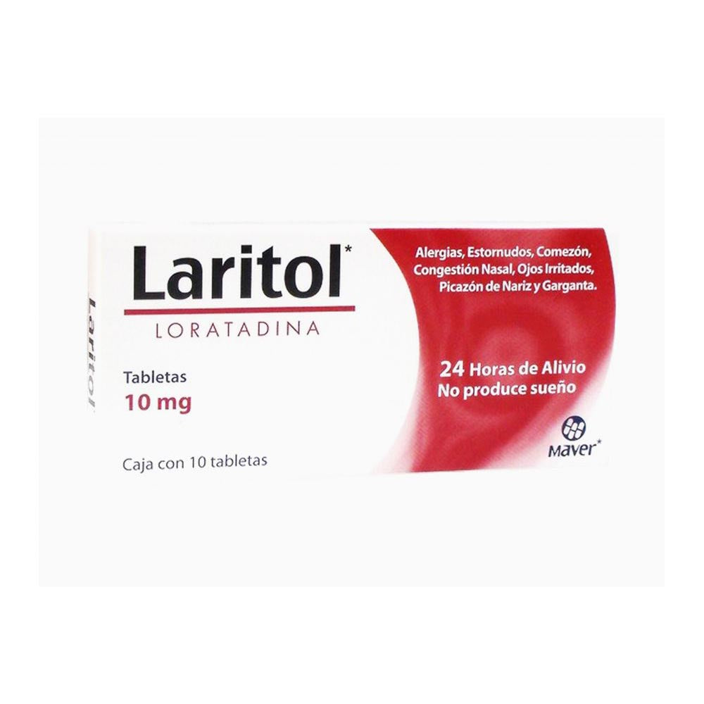 Laritol (Loratadina) 10 Mg Con 10 Tabletas