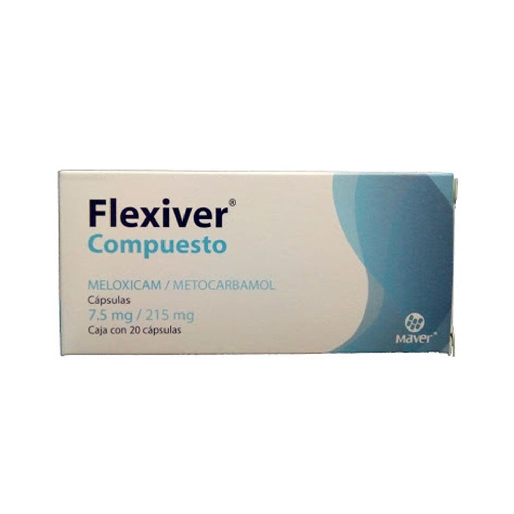 Flexiver Compuesto (Meloxicam/Metocarbamol) C/20 Capsulas