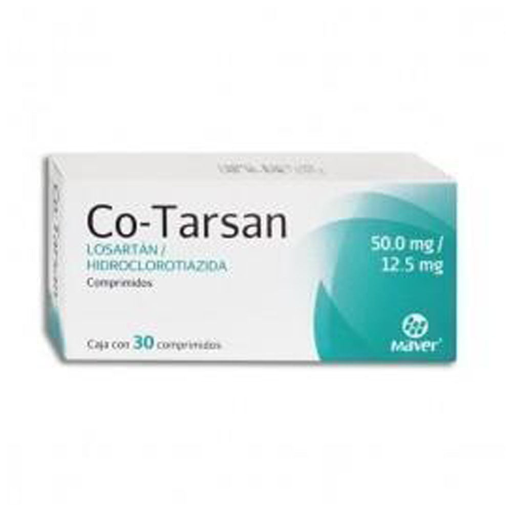 Co-Tarsan (Losartan/Hidroclor) 50/12.5 Con 30 Tabletas