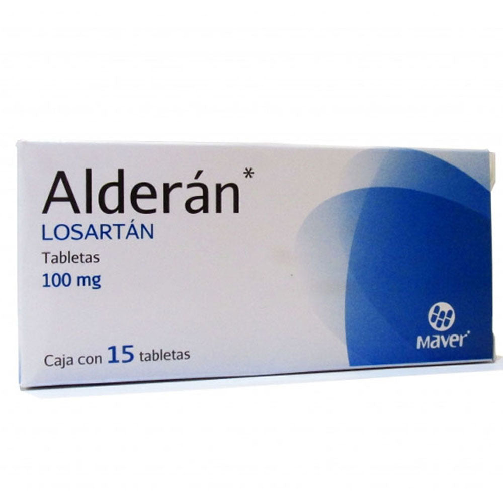 Alderan Losartan 100 Mg Con 15 Tabletas