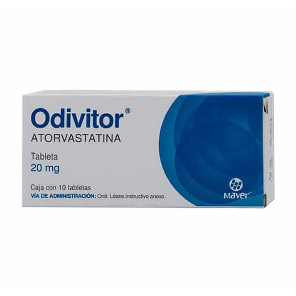 Odivitor (Atorvastatina) 20 Mg Con 10 Tabletas