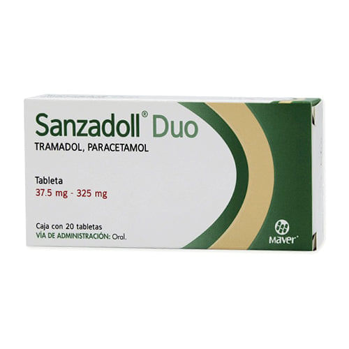 Sanzadoll Duo (Tramadol/Paracetamol) 37.5 Mg 325 Mg Tabletas Con 20