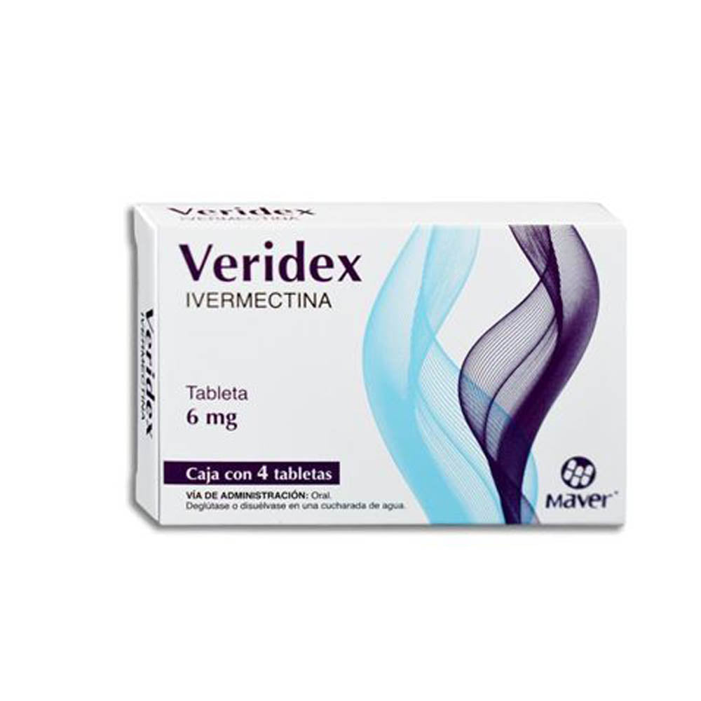 VERIDEX (IVERMECTINA) 6 MG CON 4 TAB