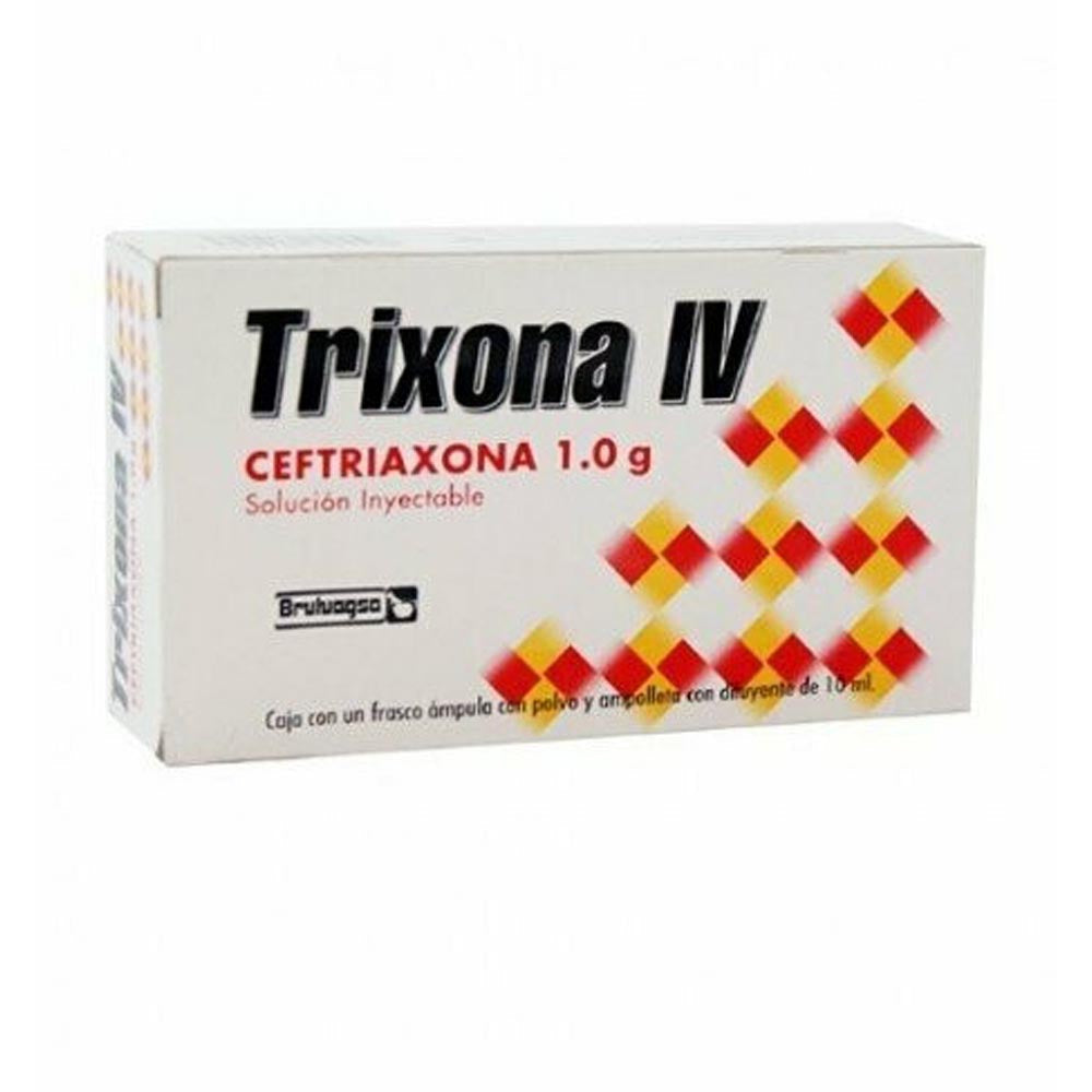 TRIXONA 1 G IV SOLUCIÓN 10 ML INYECTABLE