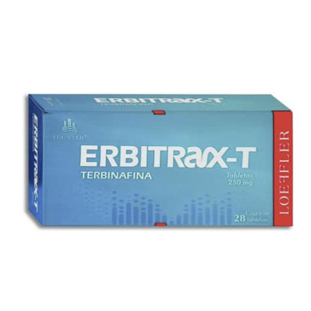 ERBITRAX-T 250 MG CON 28 TABLETAS