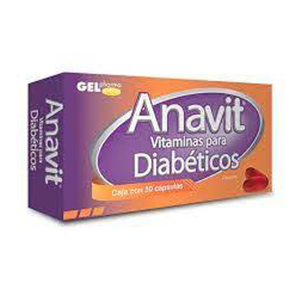 Anavit Vitaminas Para Diabeticos Con 30 Capsulas
