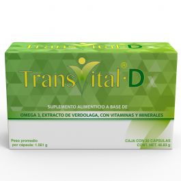 Transvital D Suplemento Alimenticio 46.83 G Con 30 Capsulas (Diabeticos)