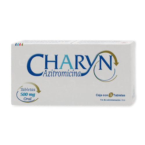 Charyn (Azitromicina) 500 Mg Con 3 Tabletas