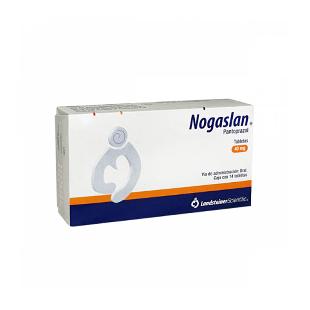 Nogaslan (Pantoprazol) 40 Mg Con 14 Tabletas