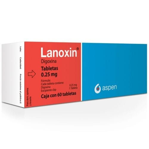 Lanoxin 0.25 Mg Tabletas 60 Igual Al Vidaxil