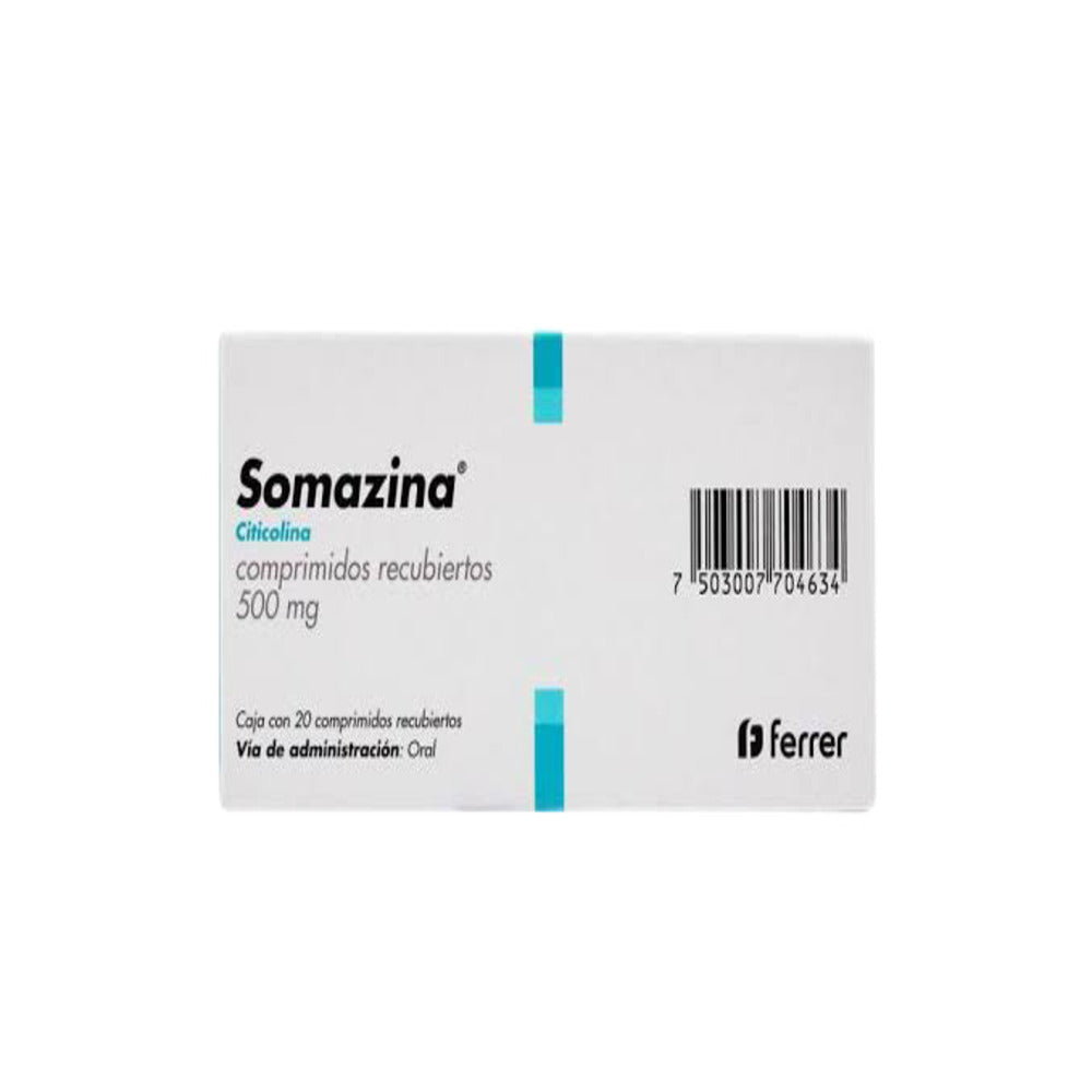 Somazina 500 Mg Con 20 Comprimidos