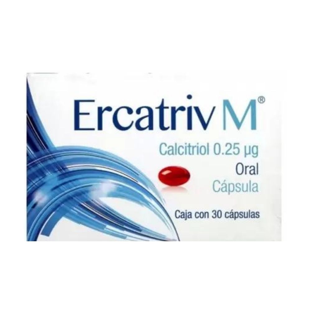 ERCATRIV M (CALCITRIOL) 0.25 MCG 30 CAPSULAS