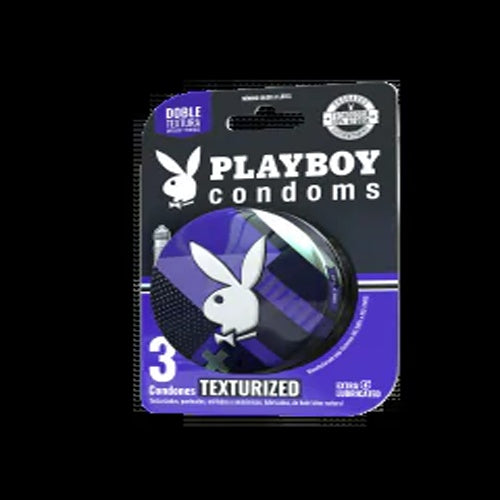 Preservativo Playboy Texturizado Con 3 Piezas
