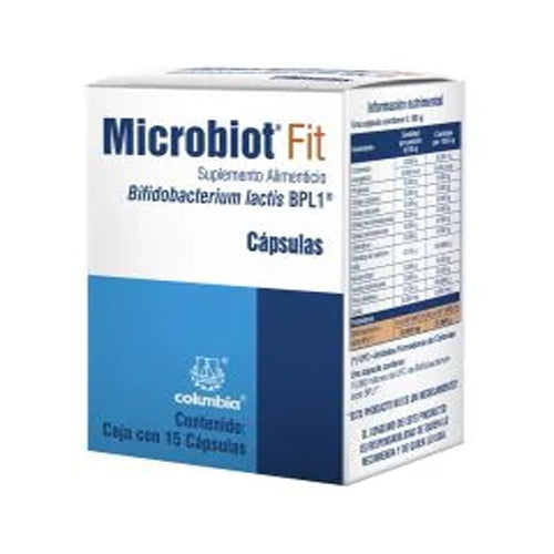 Microbiot Fit Suplemento Alimenticio Con 15 Capsulas
