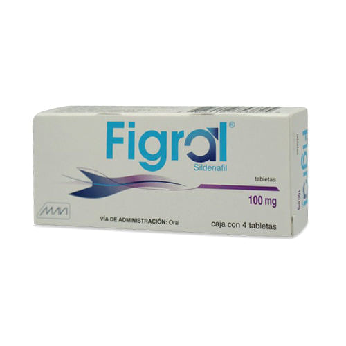 Figral (Sildenafil) 100 Miligramos Con 4 Tabletas